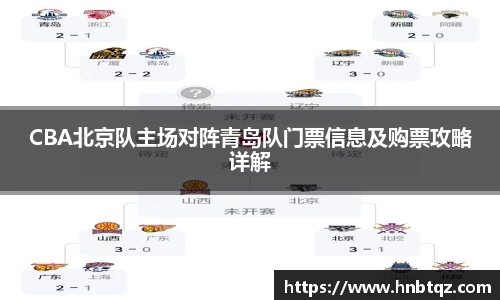 CBA北京队主场对阵青岛队门票信息及购票攻略详解